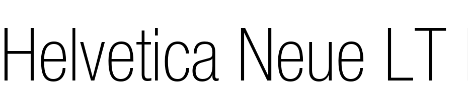 Helvetica Neue LT Pro 37 Thin Condensed Scarica Caratteri Gratis